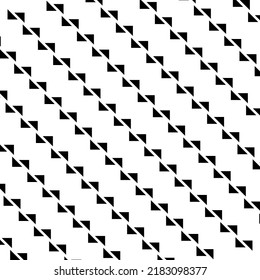 Patrón de motivos sin foco inspirado en la forma triangular. Patrón de motivos para la ordenación o decoración de interiores, exteriores, alfombras, textiles, prendas de vestir, seda, mosaicos, plástico, papel, envuelto, tapicería