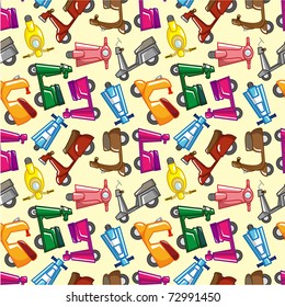 seamless motorcycle pattern