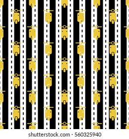 seamless motorcycle pattern background