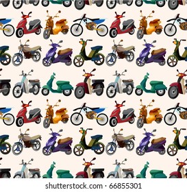 seamless motorcycles pattern