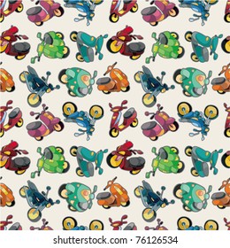 seamless motorcycles pattern