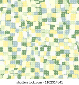 Seamless mottled texture. A pattern consisting of rounded quadrilaterals. A grid composed of small squares.