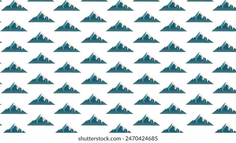 Seamless mountain pattern background design