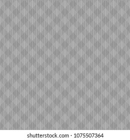Seamless mountains, arrows, strokes pattern. Repeated chevrons, diamonds, angle brackets, curves, lines background. Ethnic ornament. Ancient window tracery motif. Digital paper, textile print. Vector.