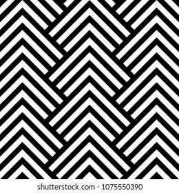 Seamless mountains, arrows, strokes pattern. Repeated chevrons, diamonds, angle brackets, curves, lines background. Ethnic ornament. Ancient window tracery motif. Digital paper, textile print. Vector.
