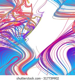 Líneas coloridas de fondo abstracto que se mueven sin inconvenientes