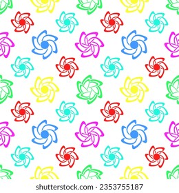 El fondo geométrico multicolor sin fisuras. Ilustración abstracta. 