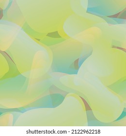 Seamless Multicolor Camouflage Vector Pattern. Fluid Wave Background. Modern Abstract Liquid Repeat Print. Splash Fabric Design for Sport Wear, Wallpaper, Fabric, etc.