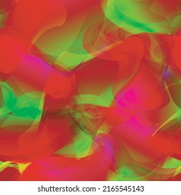 Seamless Multicolor Camouflage Vector Pattern. Fluid Wave Background. Modern Abstract Liquid Repeat Print. Splash Fabric Design for Sport Wear, Wallpaper, Fabric, etc.