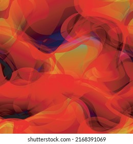 Seamless Multicolor Camouflage Vector Pattern. Fluid Wave Background. Modern Abstract Liquid Repeat Print. Splash Fabric Design for Sport Wear, Wallpaper, Fabric, etc.