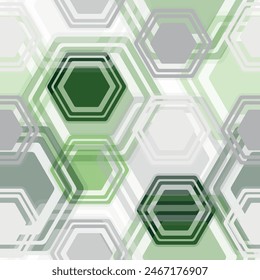 Seamless multicolor hexagons ornament. Vector.  Fresco for interior printing, Wallpapers. Mural art.