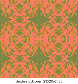 Seamless multicolor pattern with oriental mandalas.  Hippie mandala pattern. Kaleidoscope elements. 