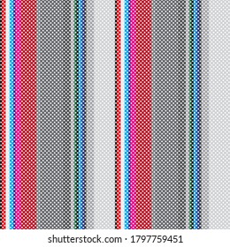 Papel de pantalla multicolor sin fisuras. Fondo abstracto moderno en una tira. Pantalla Monitor. Gráficos vectoriales de impresión en telas, camisas, textiles, cortinas.