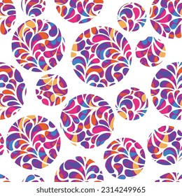 Seamless multicolored abstract background.Vector bright pattern.