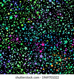 seamless multicolored background of cosmic starry sky