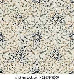 Seamless multicolored dotted texture pattern on a beige background.