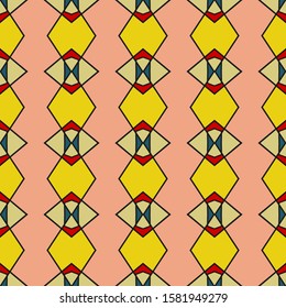 Seamless multicolored pattern in african style. Vector illustration