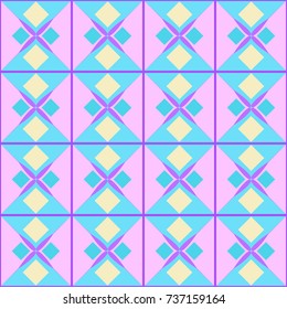 Seamless multicolored pattern. Background. Texture. Abstract geometric wallpaper of the surface. Pastel light colors. Decorative pattern for print or fabric. Doodle for design