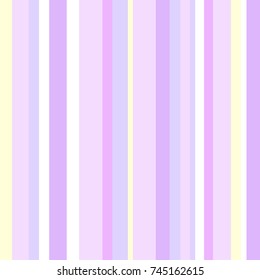 Seamless multicolored pattern with stripes. Abstract geometric wallpaper of the surface. Pastel colors. Pink, yellow and violet stripes. Background for design in a vertical strip
