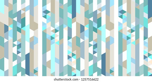 Seamless multicolored pattern with stripes. Polygonal background. Abstract geometric wallpaper of the surface. Striped backdrop. Tiled texture