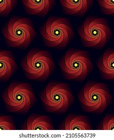 Seamless multicolored pattern with swirls