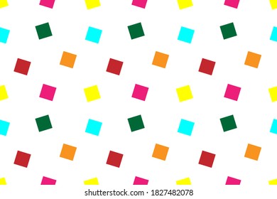 Seamless Multicolored square background for the party,abstract illustration with colorful for your business, business design, web site, landing pages, ads, poster, banner, presentation, shirt pattern.