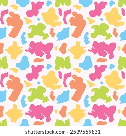 Padrão de vetor de pedra multicolorido sem emenda.