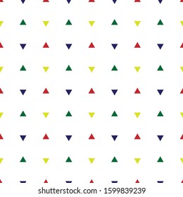 seamless multicolored triangular pattern.  arranged in a sequence. vector illustration. 