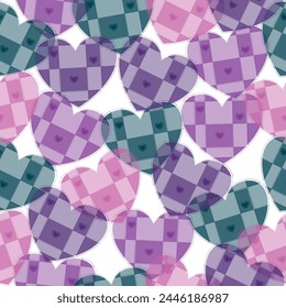  Seamless multicolored vichy tartan geometric vector for flannel shirt, skirt, top, dress, jacket, tablecloth, blanket, scarf, bandana.  Seamless pattern. Raster illustration.
