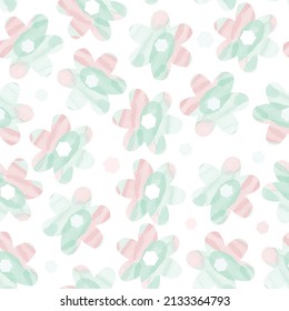 seamless multicour flower background , cute greeting card or fabric