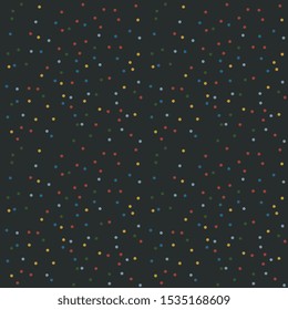 Seamless multioclored dots decorative pattern