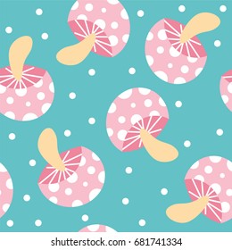 seamless mushroom pattern on white background. Vector illustration.