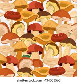 Seamless mushroom pattern,vector illustration