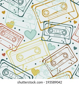 Seamless music, musical instruments 