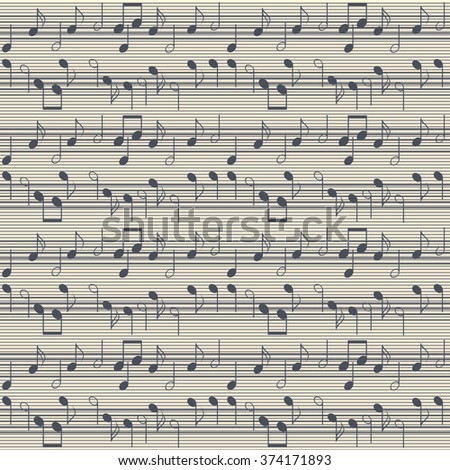 seamless music pattern staff notes elegant stock vector royalty music staff notes printable