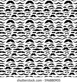 Seamless mustache pattern.