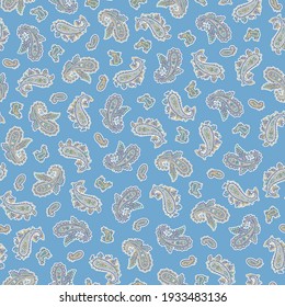 Seamless na pattern of paisley material,