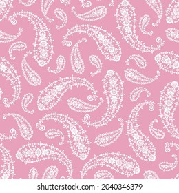 Seamless na pattern of paisley material,