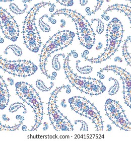 Seamless na pattern of paisley material,