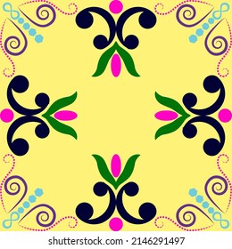  Nahtlos, nationales Ornament, arabisches Muster, asiatisches Muster.