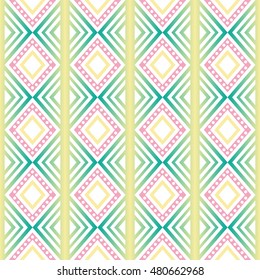 seamless native abstract pattern , retro style