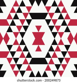 Seamless Native American Background Pattern