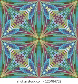 Seamless Native American texture in fashionable design, vector artwork