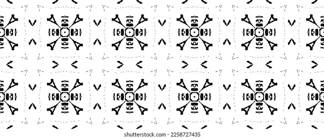 Seamless Native Dark Pattern. Black Color Native Hand Batik. Black Colour Ink Scribble Texture. Tribal Dark Doodle Vector. Simple African Pattern. Doodle Boho Batik. Abstract Ink Watercolor Repeat