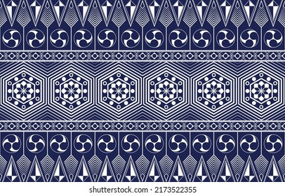 Seamless native fabric textile geometric pattern vector illustration print for modern fashion textile design, autumn, winter, spring dress, jacket, coat, skirt, scarf, curtain, tablecloth, carpet