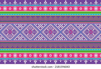 Seamless native fabric textile geometric pattern vector illustration print for modern fashion textile design, autumn, winter, spring dress, jacket, coat, skirt, scarf, curtain, tablecloth, carpet