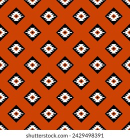 Patrón nativo sin costuras patrón de adorno tribal indio americano textura textil étnica geométrica patrón azteca tribal navajo tela mexicana sin costuras Vector decoración moda