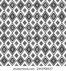 Seamless Native pattern american tribal indian ornament pattern geometric ethnic textile texture tribal aztec pattern navajo mexican fabric seamless Vector decoration fashion