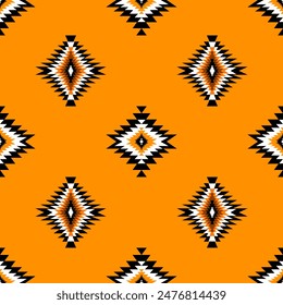 Patrón nativo sin costuras adorno indio tribal americano. patrón geométrico textil étnico textura tribal azteca patrón navajo tela mexicana sin costuras decoración de Vector