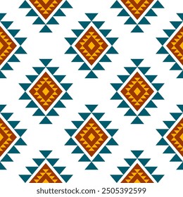 Seamless native pattern tribal indian ornament pattern geometric ethnic textile texture tribal aztec pattern navajo mexican fabric seamless vector decoration fashion